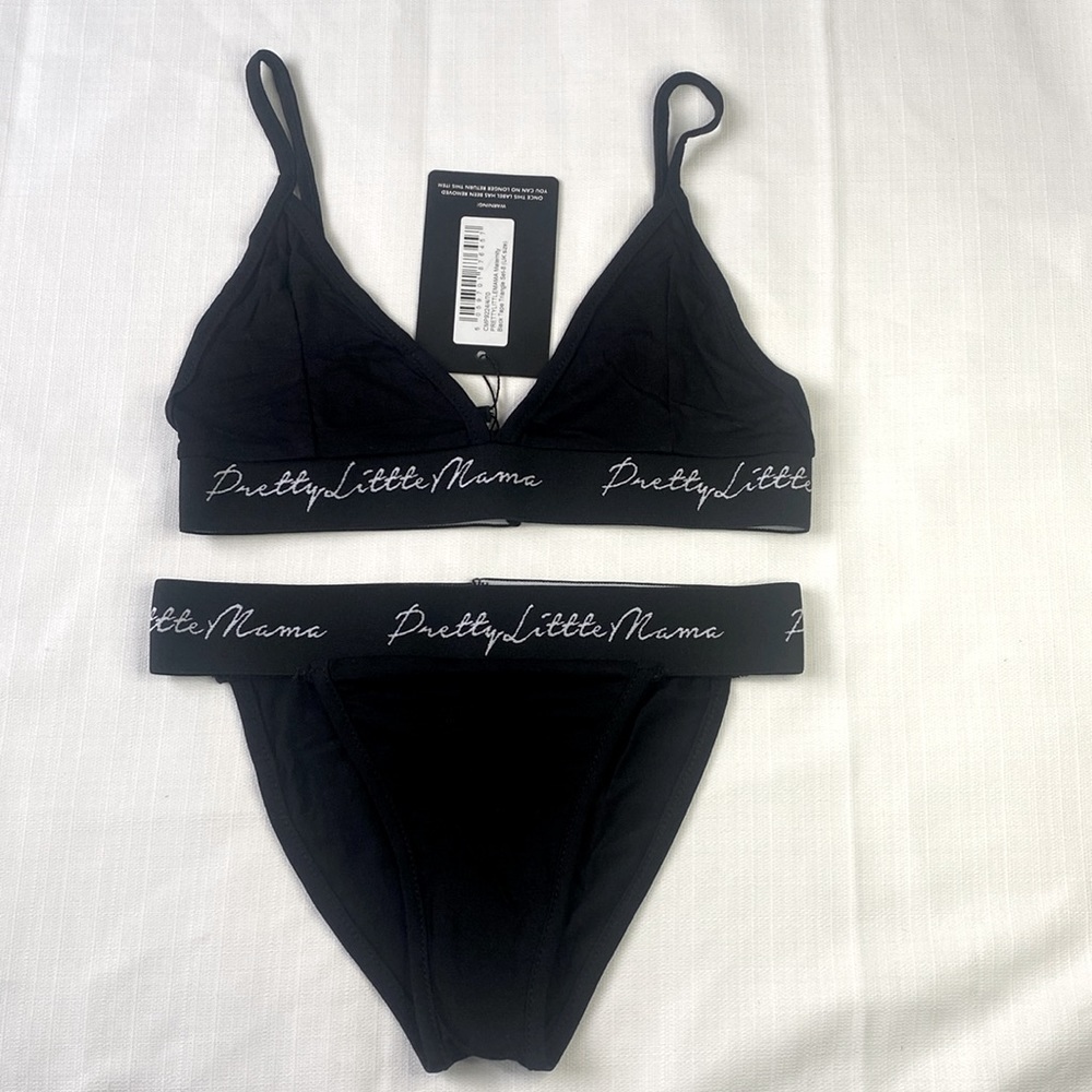 PrettyLittle MAMA Maternity Black Tape Triangle Set